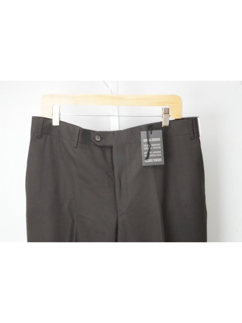 Corneliani Master Dark Brown Woven Wool Dress Pants Sz 52R EU BRAND NEW